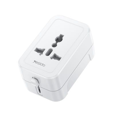 Yesido MC32 univerzálny adaptér uk/eu/us/aus max 6A biely
