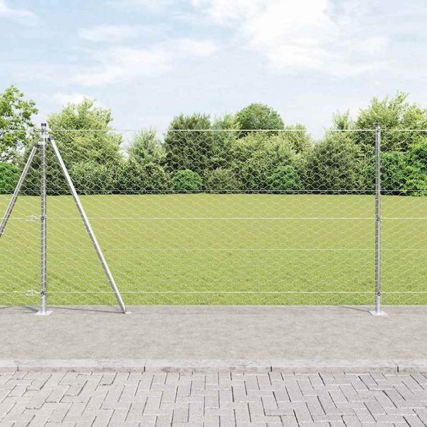 vidaXL Hexagonálne oplotenie s betónovým podstavcom 10 x 1,2 m