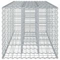 vidaXL Gabiónová vyvýšená posteľ 180 x 60 x 55 cm Pozinkovaná oceľ