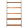 vidaXL Regál na topánky hnedý 45x24x81 cm spracované drevo