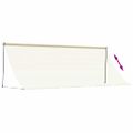 vidaXL Zaťahovacia markíza krémová 350x150 cm látka a oceľ