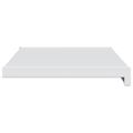 vidaXL Parapetné dosky Biela 100 x 35 x 4,5 cm PVC