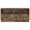 vidaXL TV skrinka Dymový dub 102 x 34,5 x 47 cm Kompozitné drevo