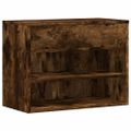 vidaXL Lavica na topánky dymový dub 60x30x45 cm spracované drevo
