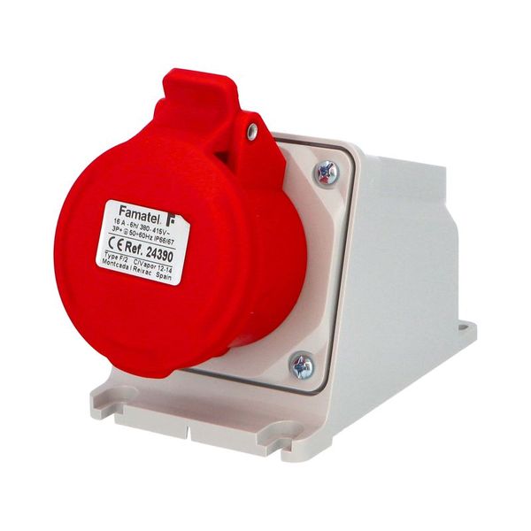 Zásuvka stěnová 24390 IP67/400V/16A/4P 6h - SpeedPRO