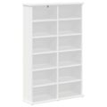 vidaXL CD Skrinka 2 ks Biela 60 x 17 x 92 cm Kompozitné drevo