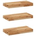 vidaXL Plávajúce police 3 ks 60x20x4 cm olejom sfarbené masívne drevo akácia