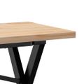vidaXL Konferenčný stolík v tvare X 160x40x45,5 cm borovica a oceľ
