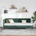 vidaXL Rohový rám postele Tmavozelená 80 cm x 200 cm Zamat