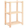 vidaXL Regály s 3 policami 2 ks 60x38x90 cm borovicový masív 150 kg