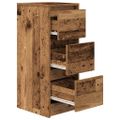 vidaXL Komoda staré drevo 29,5x34x76 cm kompozitné drevo