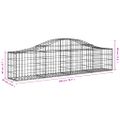 vidaXL Oblúkový gabionový kôš 10 ks 200x30x40/60 cm pozinkované železo