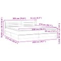 vidaXL Box Spring Posteľ s matracom Tmavo zelená 200x210 cm Zamat