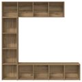 VidaXL skrinky na knihy 3 ks Artisan Oak Engineered Wood