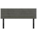 vidaXL Čelá postele 2 ks tmavosivé 72x5x78/88 cm zamat