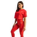 Dámske tričko Cropped Limitless Hot Red - GymBeam, veľkosť XL, veľkosť oblečenia XL