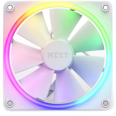 NZXT ventilátor RF-R12SF-W1 biely Ventilátor, 120mm, FDB ložisko, výška 26mm, PWM, ARGB LED, biely