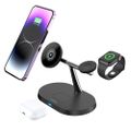 Maxlife MXWC-03 3v1 bezdrôtová nabíjačka 15W čierna (OEM0101244)
