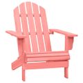 vidaXL Záhradná stolička Adirondack so stolíkom jedľový masív ružová