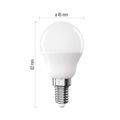 LED žiarovka Classic Mini Globe / E14 / 4,2 W (40 W) / 470 lm / teplá biela