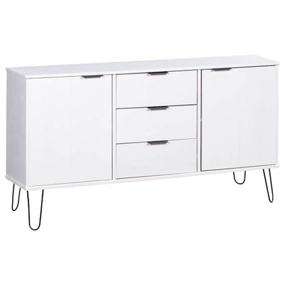 vidaXL Komoda New York, biela, borovicový masív