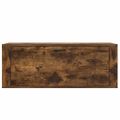 vidaXL Nástenný botník dymový dub 100x35x38 cm spracované drevo