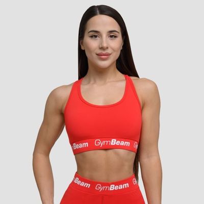 Športová podprsenka Simple Rouge Red - GymBeam, veľkosť XL, veľkosť oblečenia XL