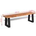 vidaXL Lavička, akáciový masív 160 cm