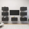 vidaXL TV skrinky 7 ks, sivé 30,5x30x60 cm, kompozitné drevo