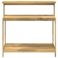 vidaXL Vonku presádzací stôl 111,5 x 48,5 x 107 cm Biela
