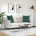 vidaXL Vankúše na pohovku 2 pcs Tmavozelená 60 x 60 cm