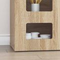 vidaXL Servírovacia skriňa ELST Sonoma dub 100 x 35 x 59 cm