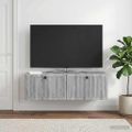 vidaXL Nástenná TV skrinka Nástenný Sivá sonoma 98 x 31 x 30 cm