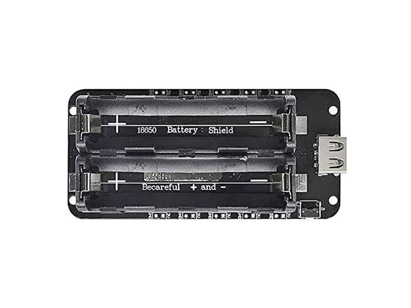 Nabíjačka batérií-powerbanka, modul V8 pre ESP32,ESP8266 pre 2x Li-Ion 18650