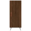 vidaXL Komoda hnedý dub 34,5x34x90 cm spracované drevo