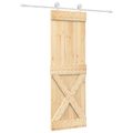 vidaXL Posuvné dvere Prírodná a biela 70 x 210 cm