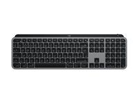 Klávesnica - full size - podsvietená - bezdrôtová - Bluetooth LE - QWERTY - US medzinárodná - bledošedá