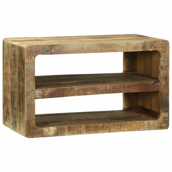 vidaXL TV skrinka s poličkou Hnedá 60 x 32 x 36 cm Mangový masív