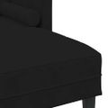 vidaXL Sada pohoviek 2 ks Čierna Polyester