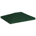 vidaXL Strieška na altánok 310 g/m² 4x3 m zelená