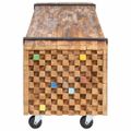 vidaXL TV stolík 110x30x32,5 cm masívne tíkové drevo