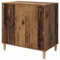 vidaXL Mačka Dom Staré drevo 72 x 42,5 x 70 cm Kompozitné drevo