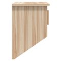 vidaXL Nástenná skriňa s háčikmi 80x24x35,5 cm kompozitné drevo