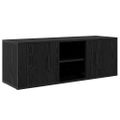 vidaXL TV skrinka 100 x 31,5 x 35 cm Čierny dub Kompozitné drevo