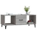 vidaXL Konferenčný stolík sivý sonoma 102x50x40cm kompozitné drevo