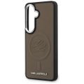 Puzdro Karl Lagerfeld Embossed Ring Initials MagSafe pre Samsung Galaxy S26 Plus hnedá