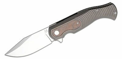 FOX knives FX-524 TIZW  EAST WOOD TIGER veľký vreckový nôž 9,5 cm, Satin, titán, dreo Ziricote