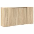 vidaXL Recepčný stôl dub sonoma 200x50x103,5 cm kompozitné drevo