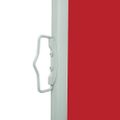 vidaXL Zaťahovacia bočná markíza na terasu 117x514 cm, červená