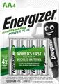 Energizer Power Plus AA 1,2V 2000mAh nabíjateľné batérie 4ks E300626700